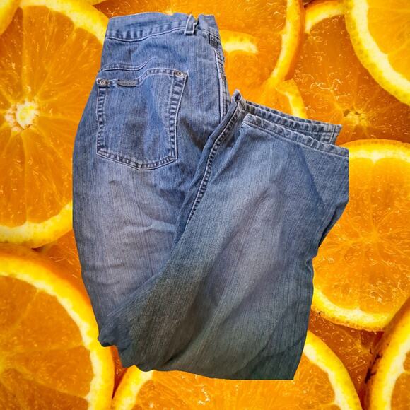 Riveted by Lee Button Fly Baggy Jinco Y2K Style Carpenter Jeans‎ Size 18 - Picture 1 of 7